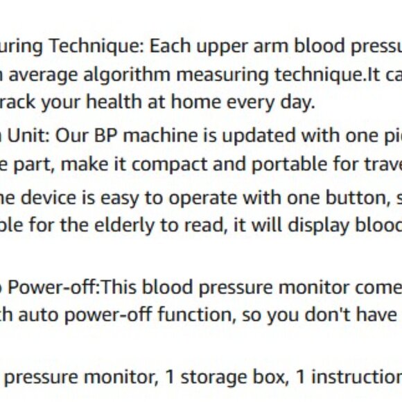 FREE SHIPPING !! Blood Pressure Monitor Upper Arm/One Piece Design - Picture 9 of 10